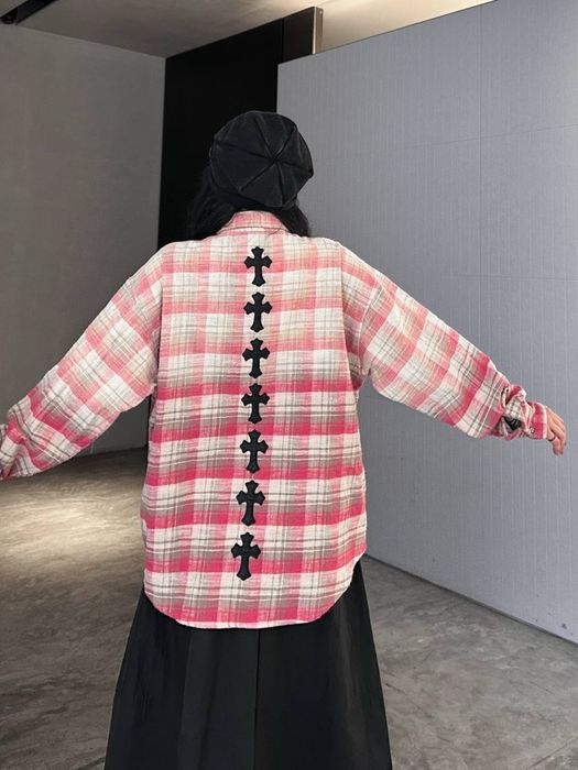 Ексклюзив! Розпродаж! Рубашка Chrome Hearts! Розмір: М-L