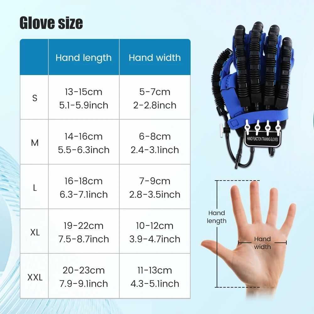 Rękawice robotyczne do ćwiczeń dłoni L