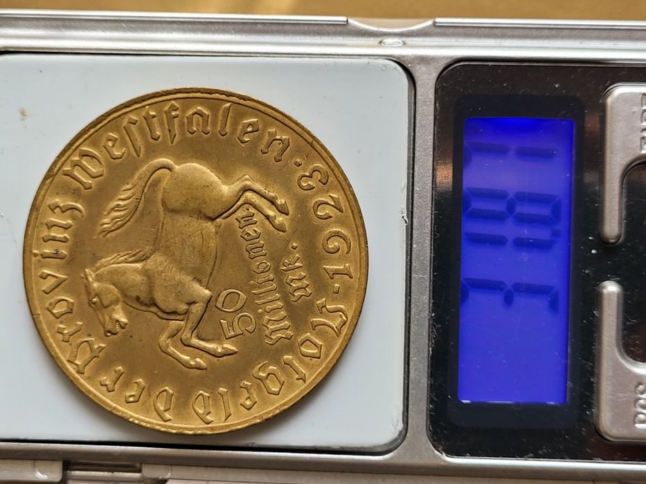 50 milionów marek 1923 Niemcy Westfalia