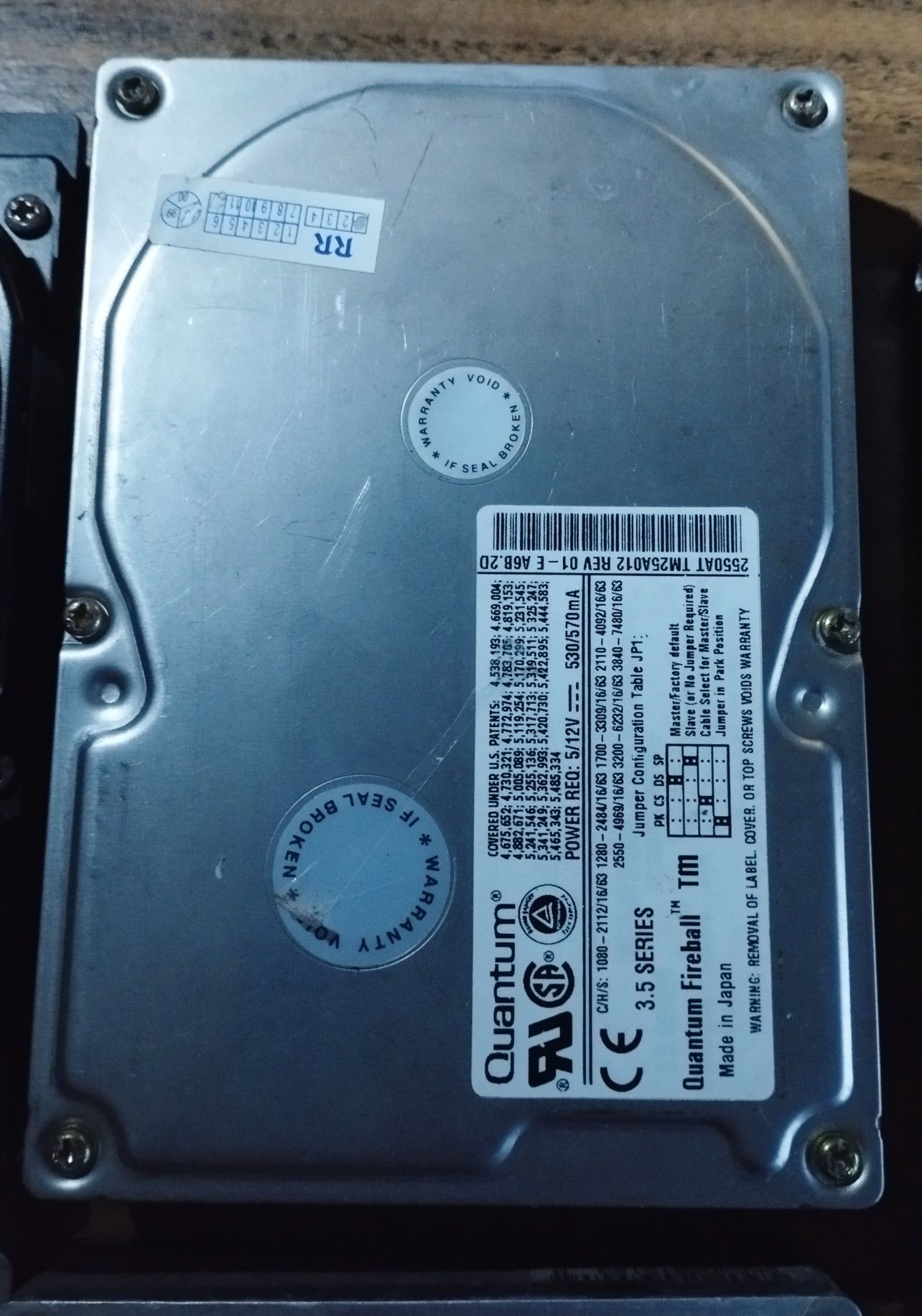 6 dysków HDD ATA z lat 90/00 RETRO