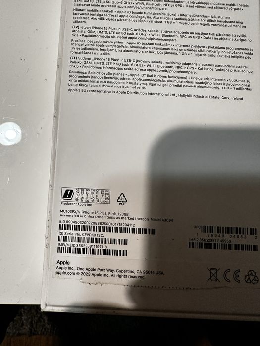 IPHONE 15 Plus 128gb rózowy!
