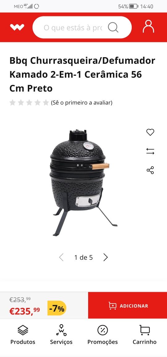 Churrasqueira defumador kamado possibilidade de entrega