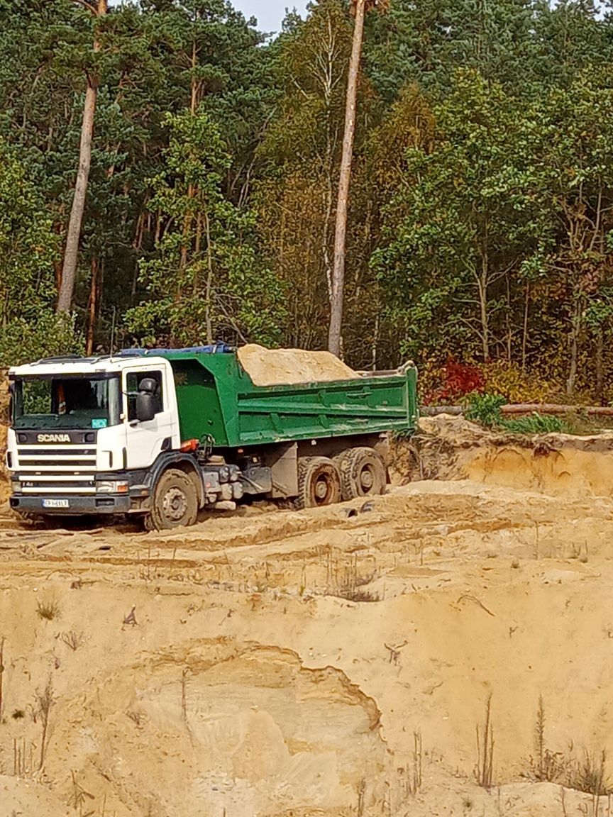 Piasek piach siany, płukany, zasypowy  żwir transport