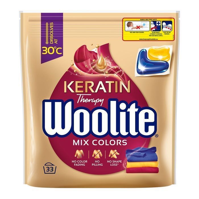Woolite Mix Colors z Keratyną Kapsułki Do Prania 33szt.