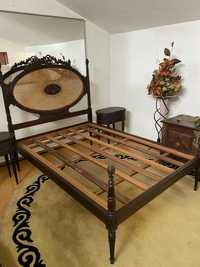 Conjunto cama + 2 mesas cabeceira Vintage e colchão Pikolin NOVO