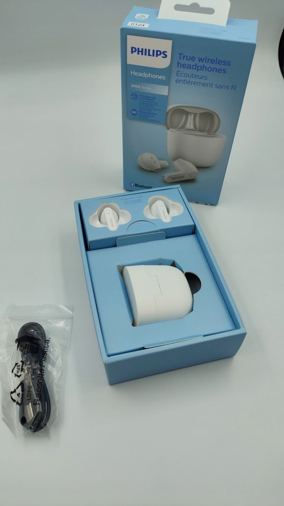 Zestaw słuchawkowy douszny Bluetooth Philips 2000 Tat2236Wt Biały