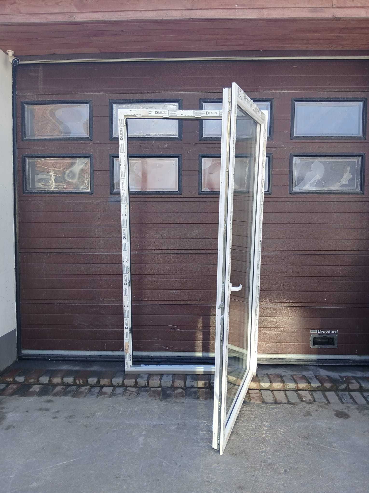 Nowe Drzwi okno tarasowe 118x226 pcv antracyt niski próg DOWÓZ KRAJ