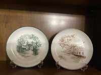 2 pratos de porcelana da Vista Alegre