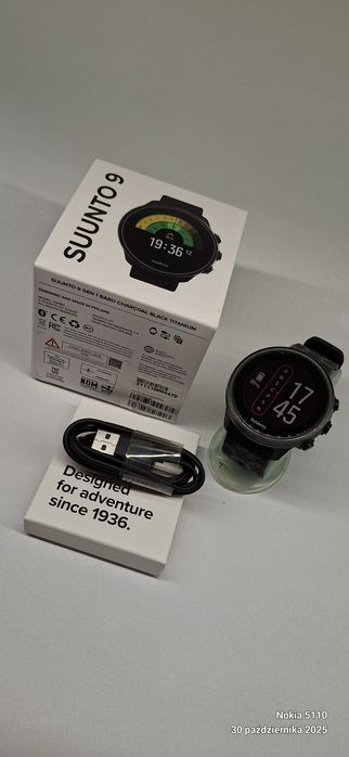 Zegarek Multisportowy Suunto 9 Baro Charcoal Titanium Sapphire