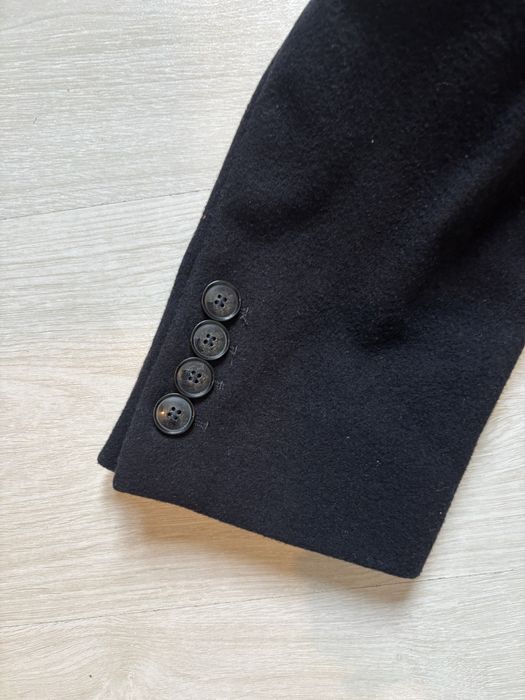 Męski czarny płaszcz Bytom 75% wełna / wełniany Rozmiar 50