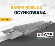 NOWOŚĆ! Rampa mobilna ocynkowana 10 TON załadunek rozładunek kontener