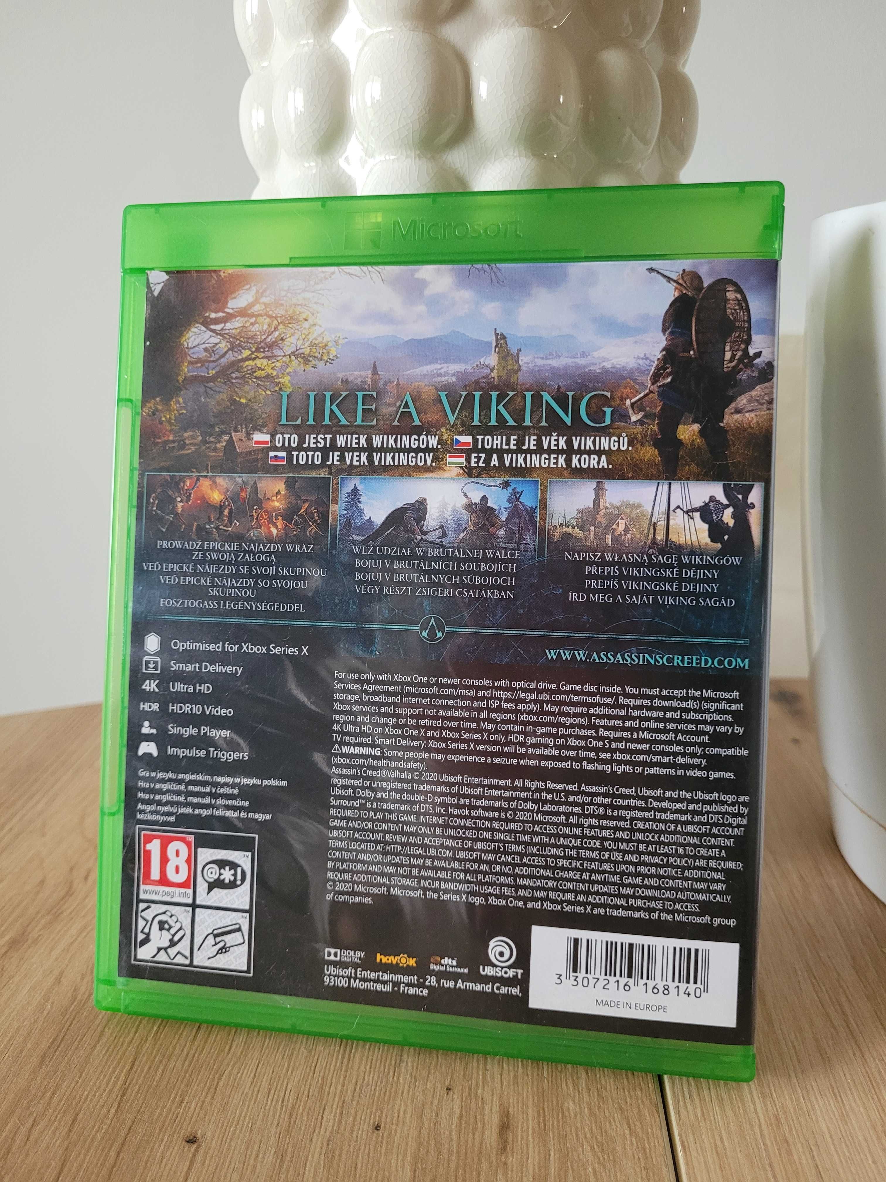 Assassin's Creed Valhalla, XBOX ONE/SERIES X, płyta