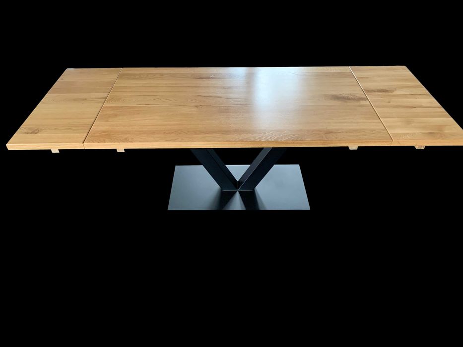 Nowoczesny stół loft rozkładany 200x90 + 2 x 50cm każdy wymiar