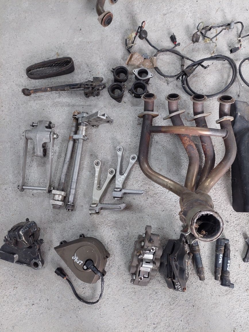 Kawasaki zx9r wydech kolektor tarcze zacisk stator bak set pompa oś