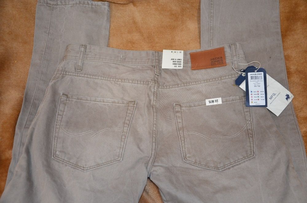 Nowe Spodnie Jack&Jones Tim Original Camel Noos 32/32