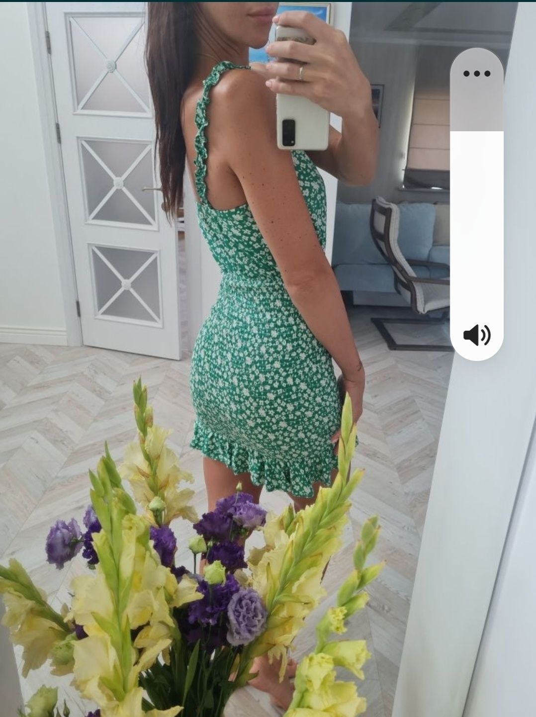 Платье легкое летнее зелёное bershka  zara