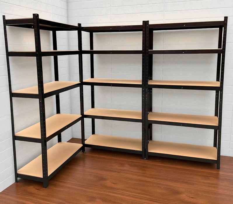Стелаж металевий компактний 90×60×30 — для балкона, комори, взуття