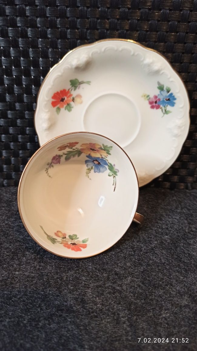 Porcelana Thomas Ivory DUO Mokka kolekcjonerska grupa Rosenthal