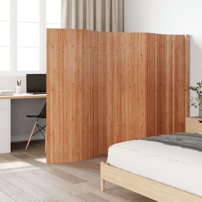 vidaXL Parawan, naturalny, 165x400 cm, bambusowy