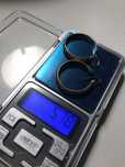 Kolczyki duże koła para złoto próba : 585 waga : 5,78 gram .