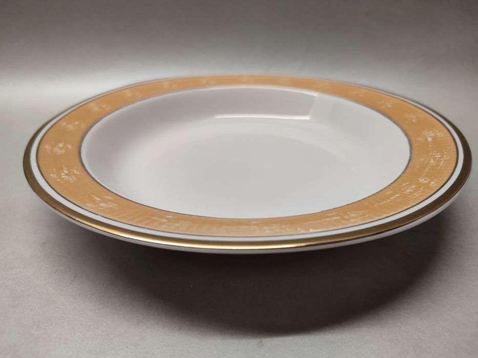 Talerze obiadowe głębokie Chodzież Roman Marmurek PRL Porcelana
