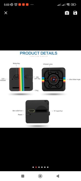 Продам мінікамери SQ11 mini dv full HD