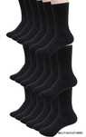 10 x Klasyczne skarpety męskie czarne 43-46 bawełniane frotte 29-30cm