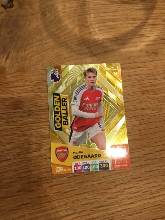 Karta  pilkarska Oddegard premier leaugue golden baller