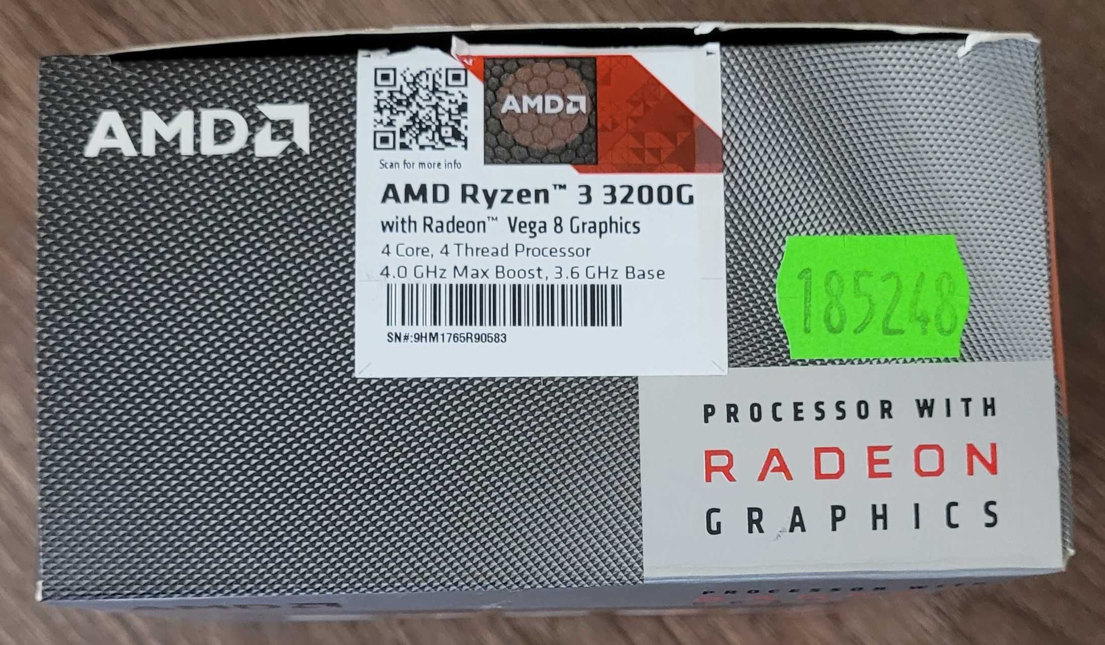 Процессор AMD Ryzen 3 3200G AM4, 4 x 3600 МГц, BOX