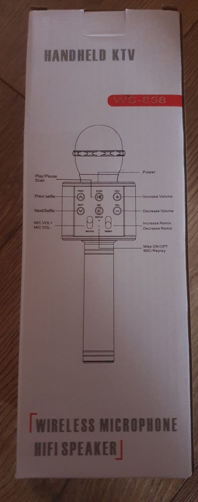 Mikrofon bezprzewodowy z głośnikiem KARAOKE BLUETOOTH
