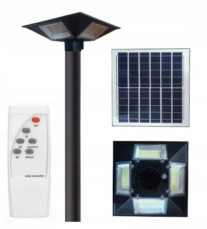 Latarnia ogrodowa lampa solarna na słupek