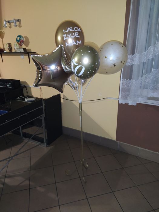 Stojak metalowy  na balony, urodziny, sylwester, wesele