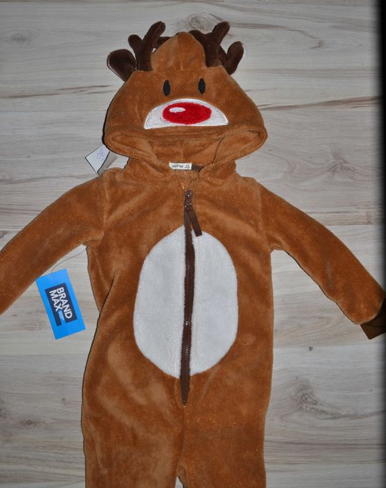 93^ renifer strój przebranie piżama 3/4 Lat_ 98/104