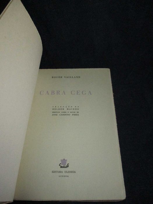 Livro Cabra Cega Roger Vailland