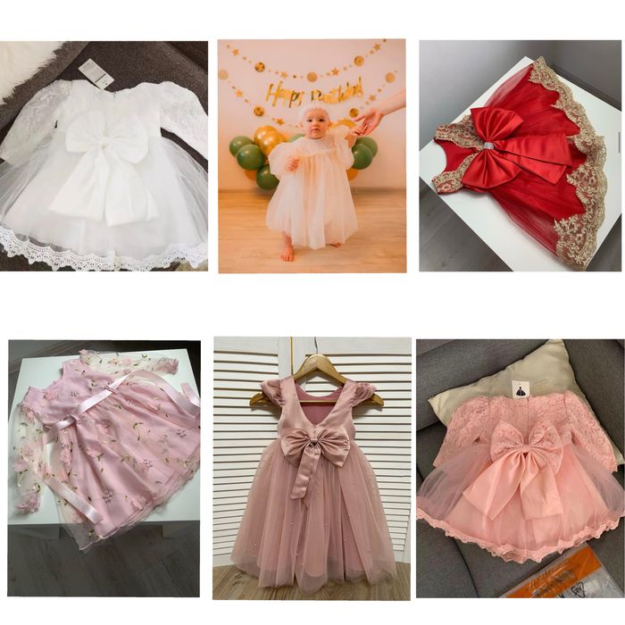 Сукня святкова 6-12-24міс 1рік 2 роки годик 74 80 86 1-2 года