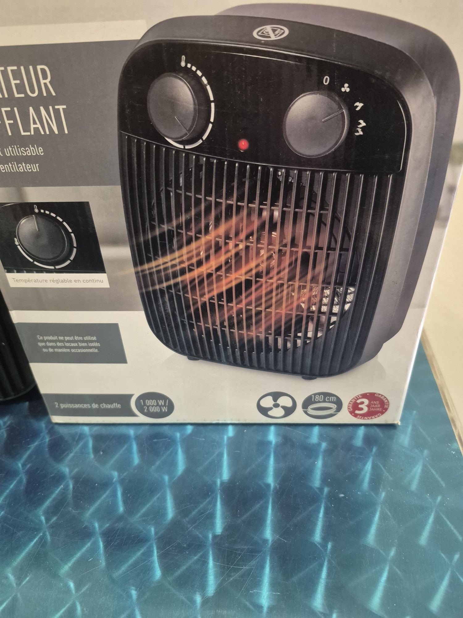 Termowentylator Silvercrest SHL 2000 B1, mały czarny