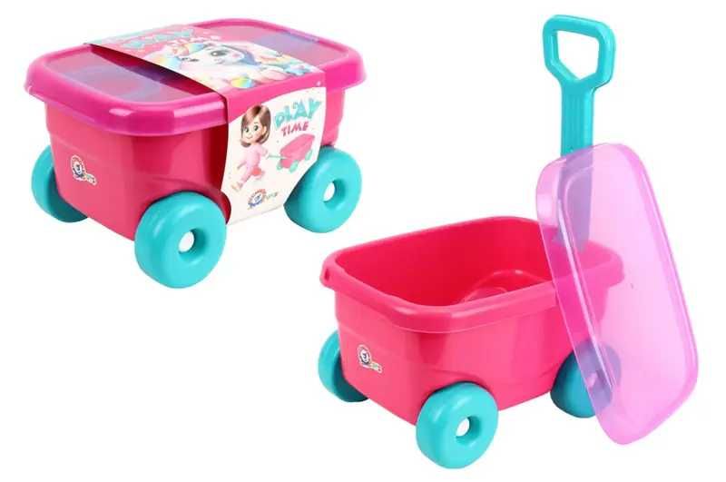 Візок каталка з ручкою з набором для гри з піском та водою ТехноК 1409