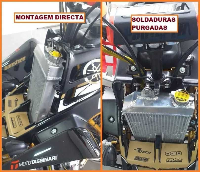 Radiador Alumínio YAMAHA ATV BANSHEE YFZ350 Desde 1987 até 2007