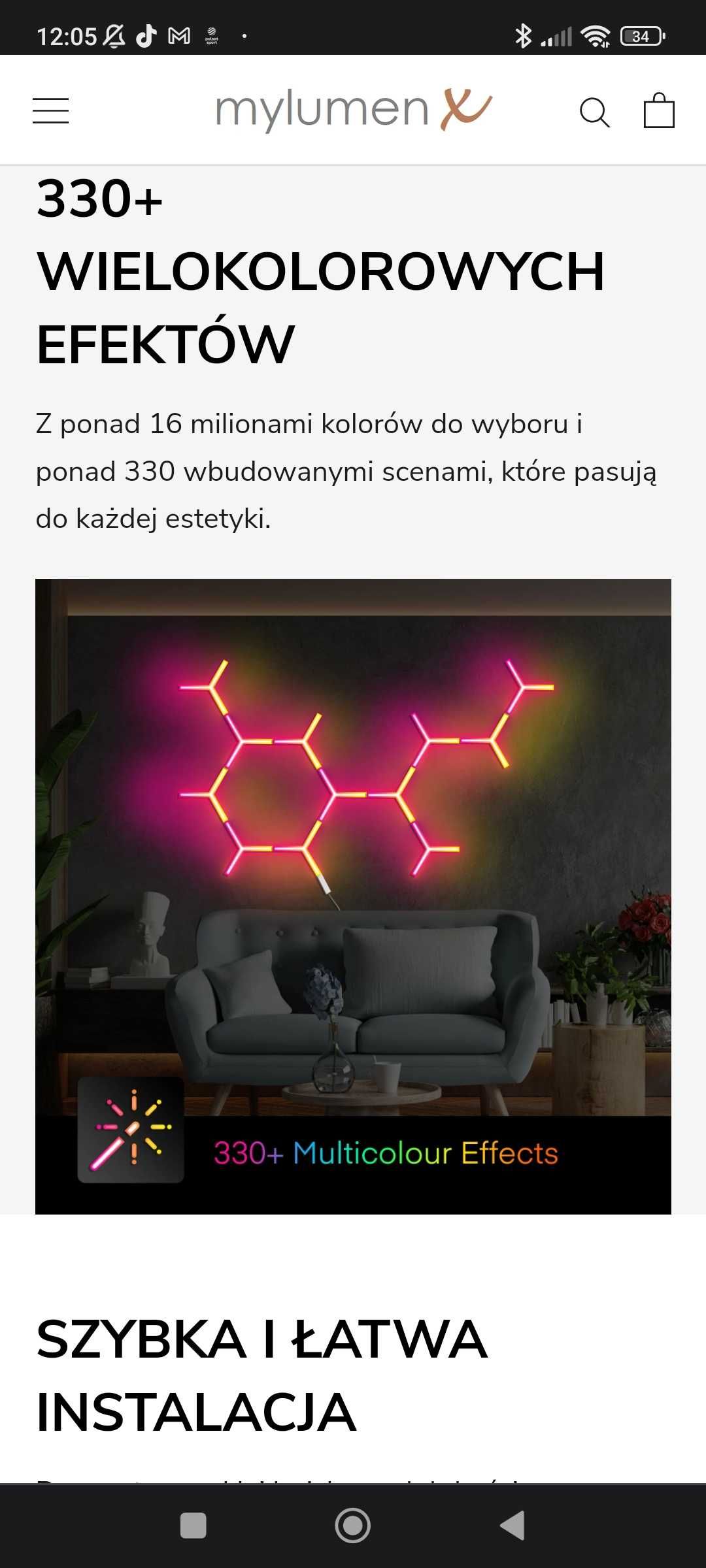 Światła modułowe AuraHex Smart