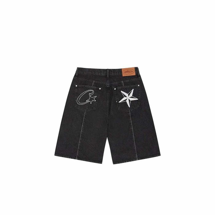 Шорти Corteiz C-Star Denim Shorts Black