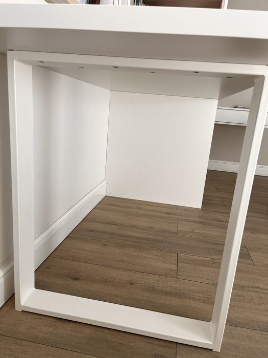 Noga do stołu loft, biurka 60x72 metal kolor biały