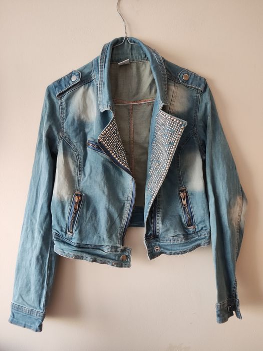 Kurtka jeansowa ramoneska S