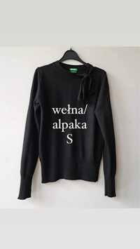 Sweter Benetton wełna/alpaka S