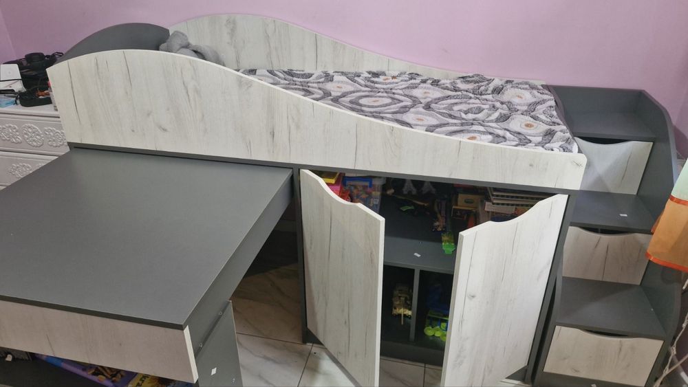 Дитяче ліжко  стіл трансфомер
