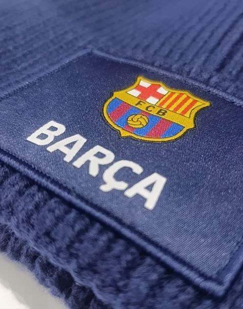 Czapka Zimowa Dla Dorosłych Fc Barcelona Herb Logo Barca Niebieska