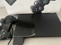 Playstation 2 com caixa e manual