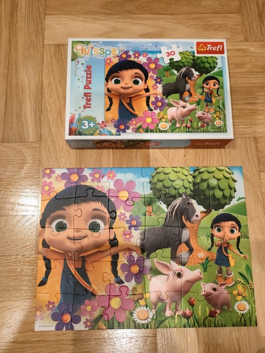 Paczka puzzle firmy Trefl oraz Ravensburger 3+ BDB stan