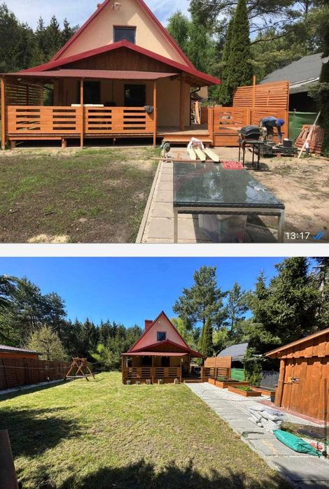 Urokliwy Domek nad jeziorem Zagłębocze