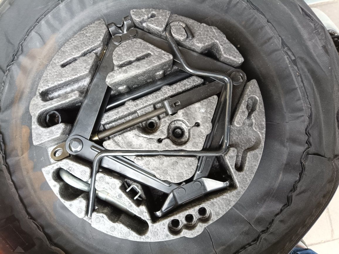 Koło zapasowe dojazdowe opel Vectra C komplet z pokrowcem i lewarkiem
