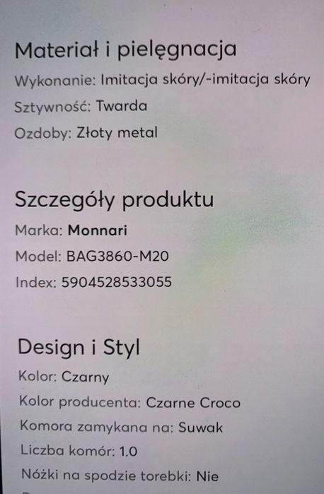 Nowa torebka Monnari